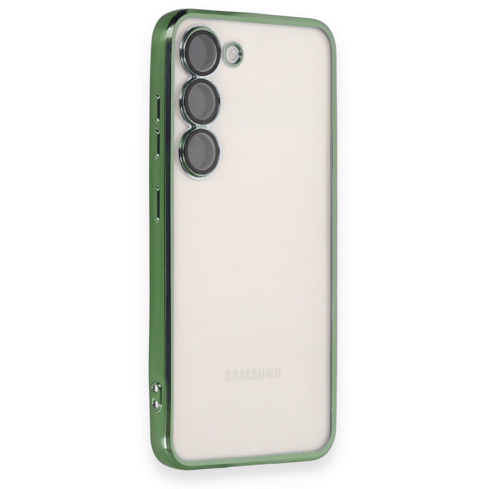  Samsung Galaxy S23 Plus Kılıf Razer Lensli Silikon - Yeşil
