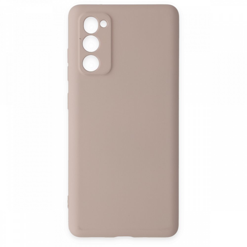  Samsung Galaxy S20 FE Kılıf Nano içi Kadife Silikon - Pudra