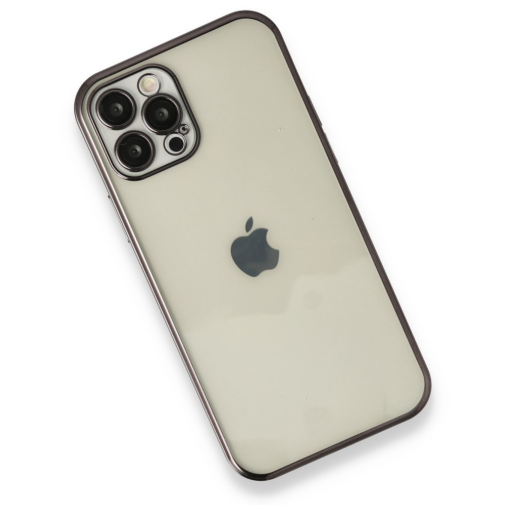  iPhone 12 Pro Max Kılıf Razer Lensli Silikon - Siyah