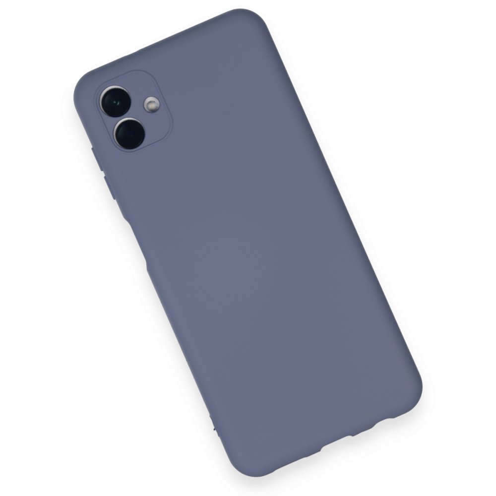  Samsung Galaxy A04 Kılıf Nano içi Kadife Silikon - Gri