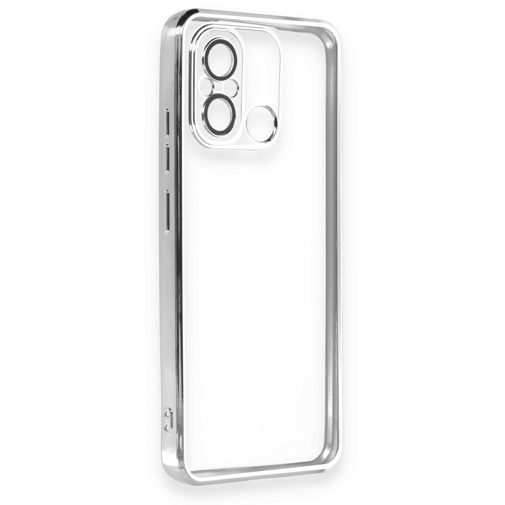 Redmi 12C Kılıf Razer Lensli Silikon - Gümüş