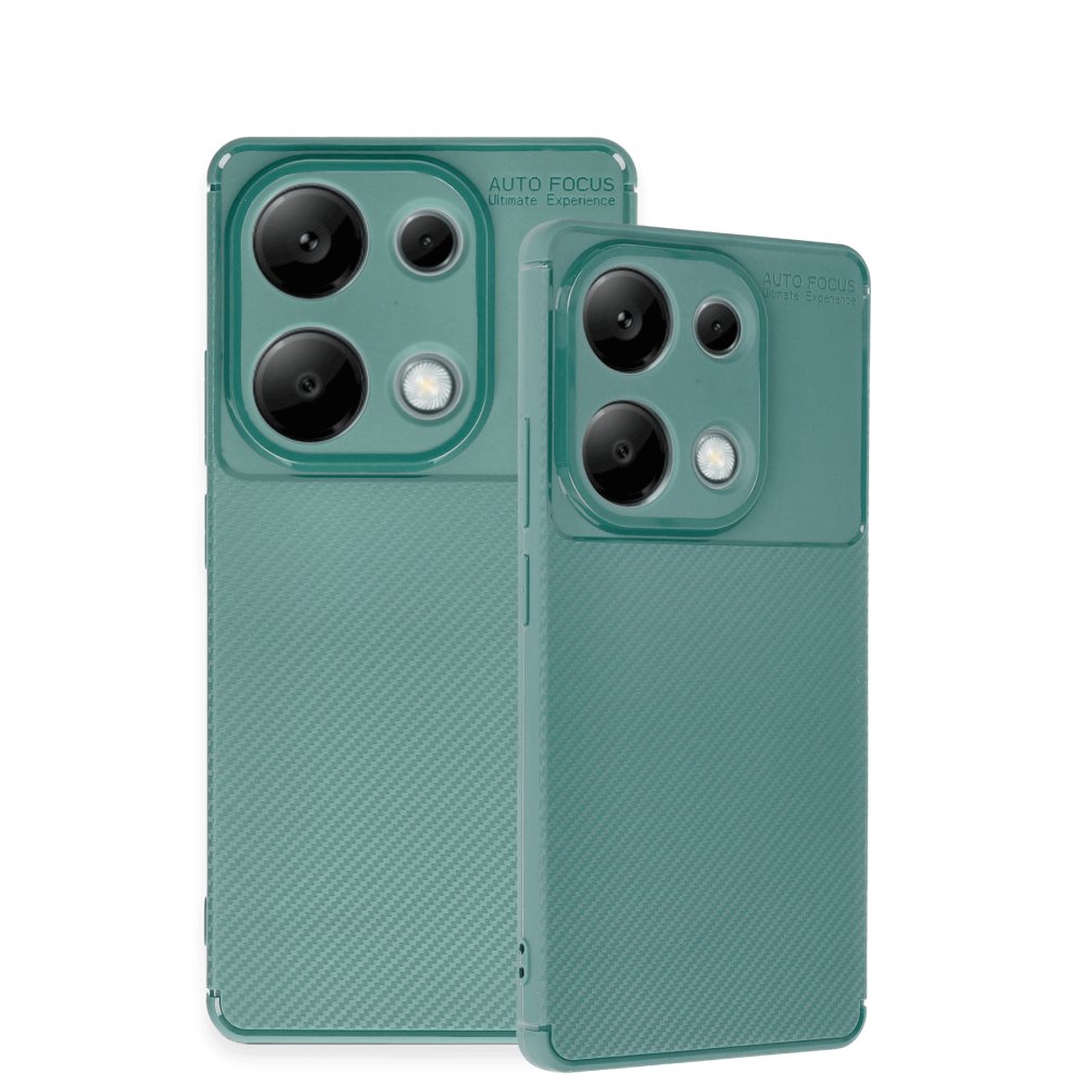  Xiaomi Poco M6 Pro 4G Kılıf Auto Focus Karbon Kapak - Koyu Yeşil