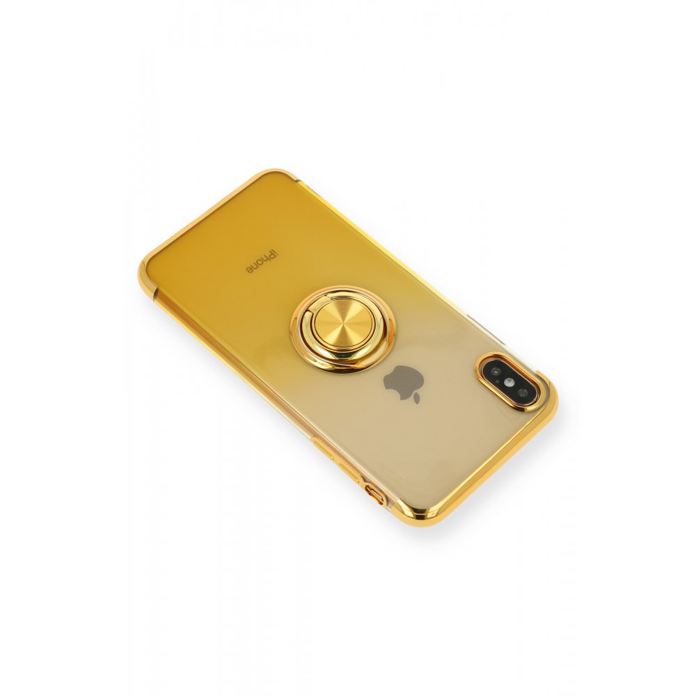  iPhone XS Max Kılıf Marvel Yüzüklü Silikon - Sarı