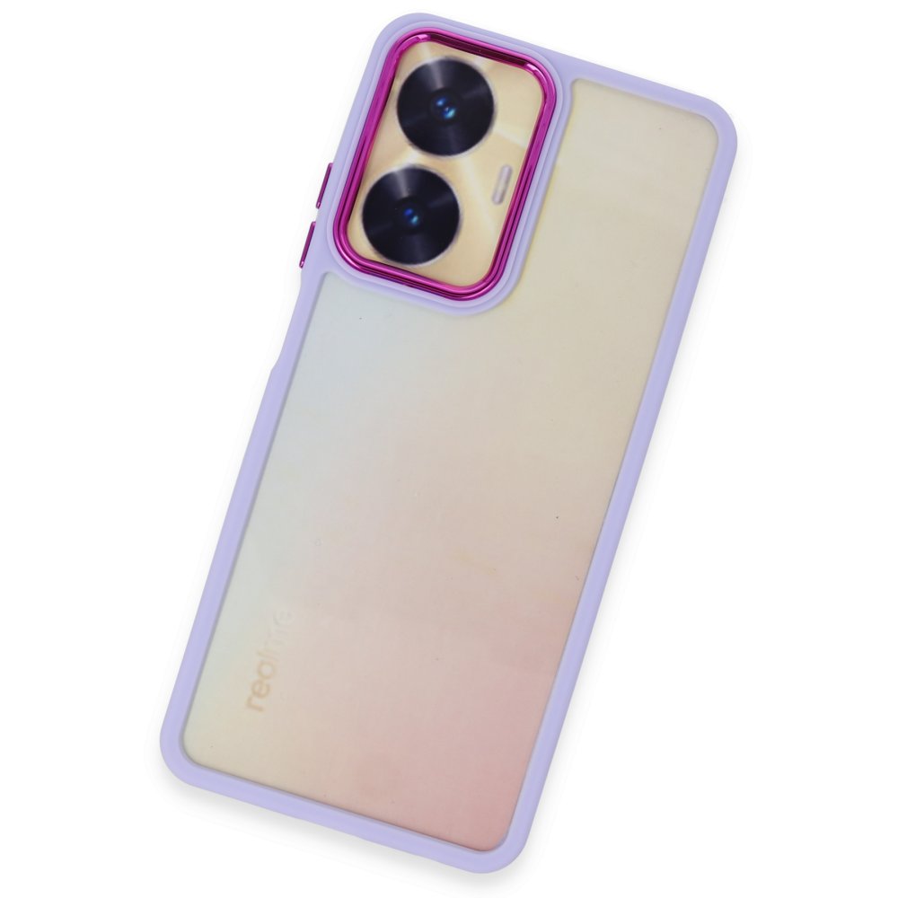 Realme C55 Kılıf Dora Kapak - Lila Realme C55 Kılıf Dora Kapak - Lila