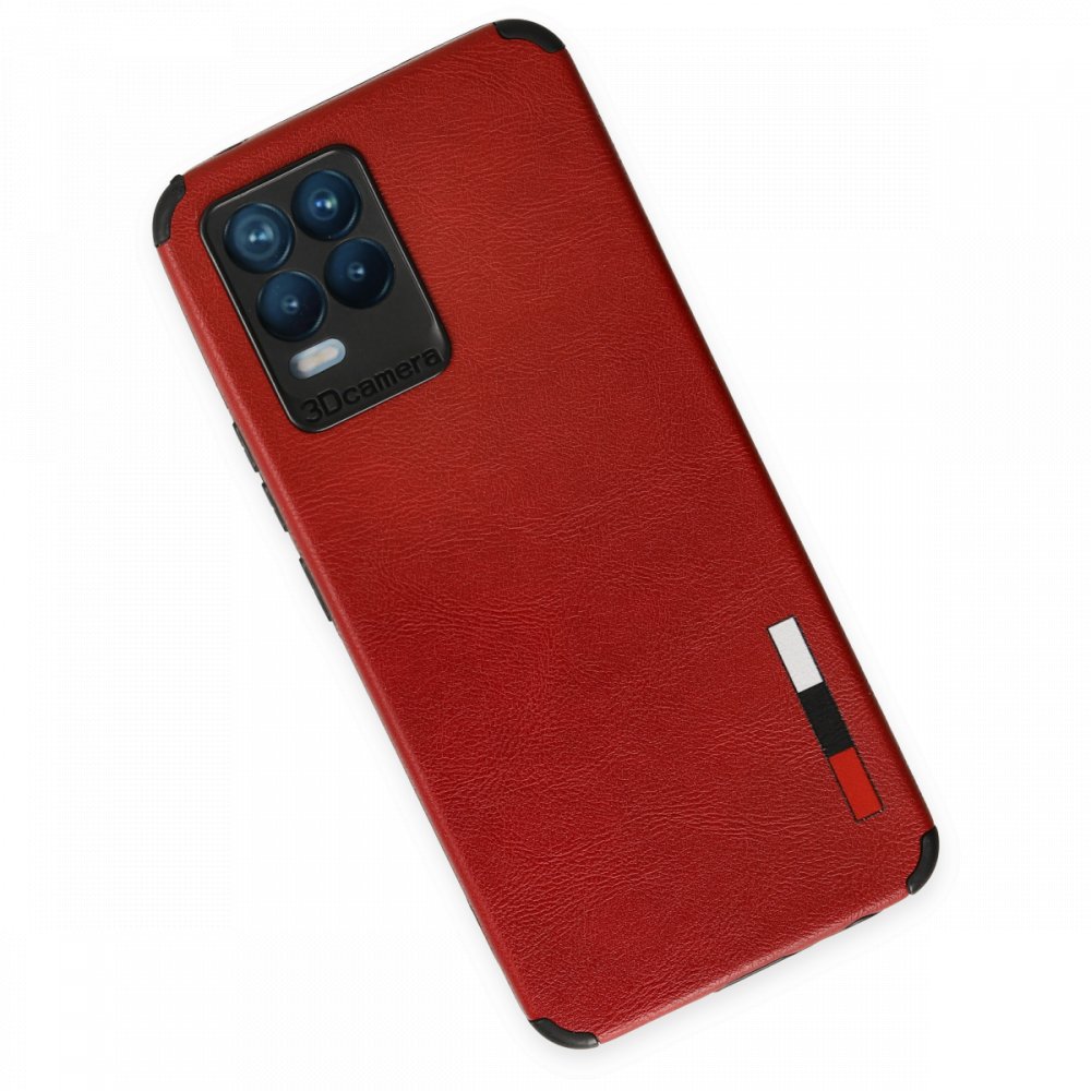  Realme 8 Pro Kılıf Loop Deri Silikon - Kırmızı