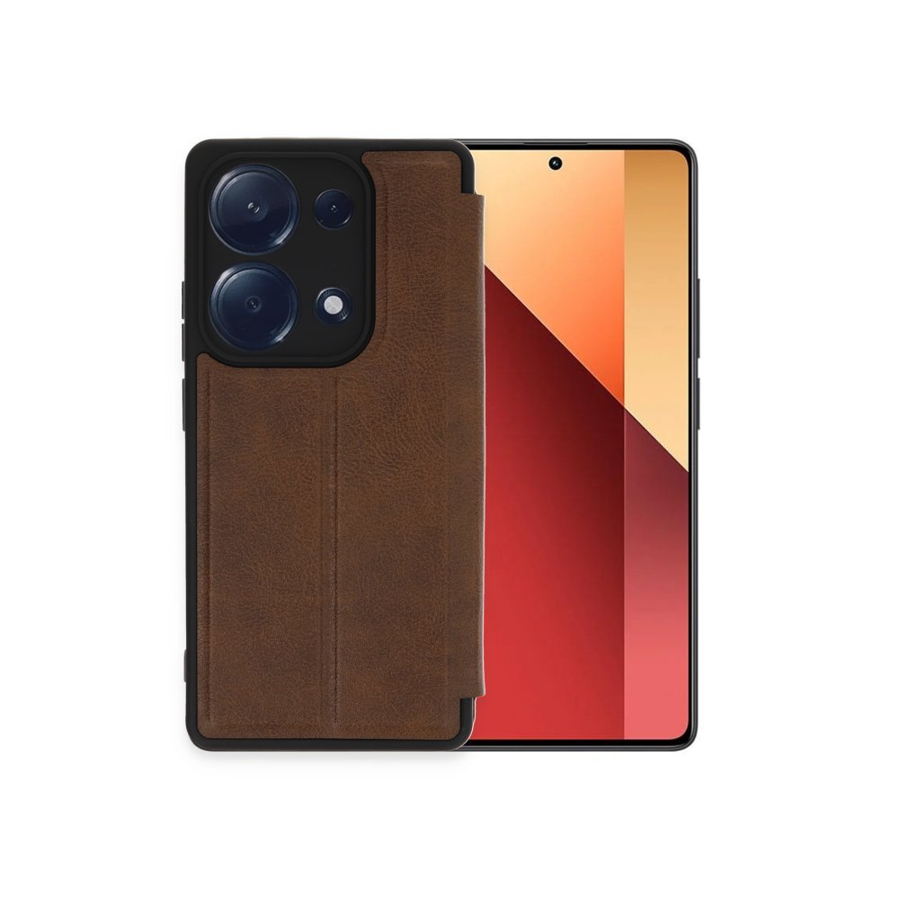Redmi Note 13 Pro 4G Kılıf Flip Cover - Taba