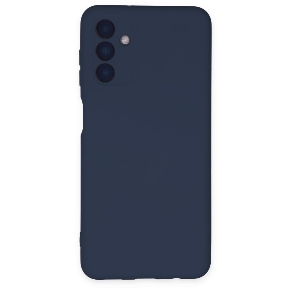  Samsung Galaxy A04S Kılıf Nano içi Kadife Silikon - Lacivert