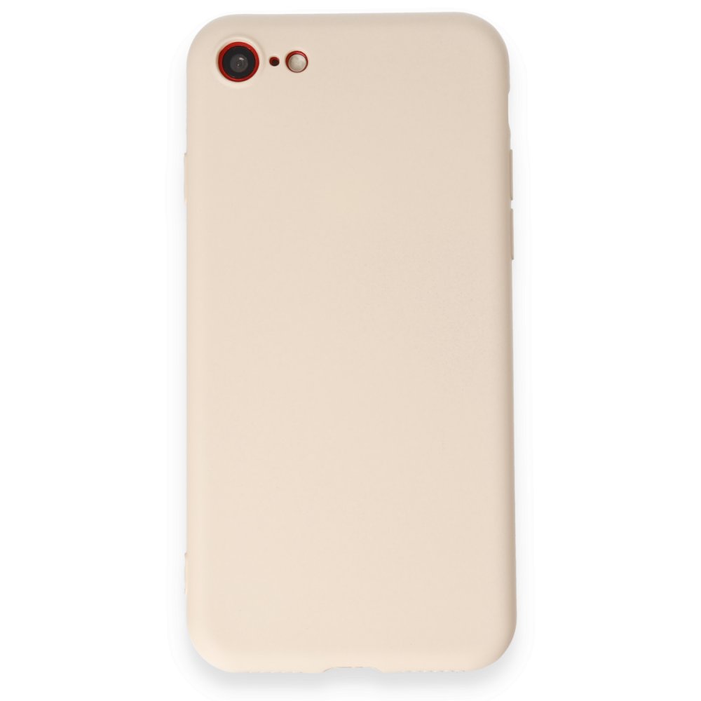  iPhone 8 Kılıf First Silikon - Krem
