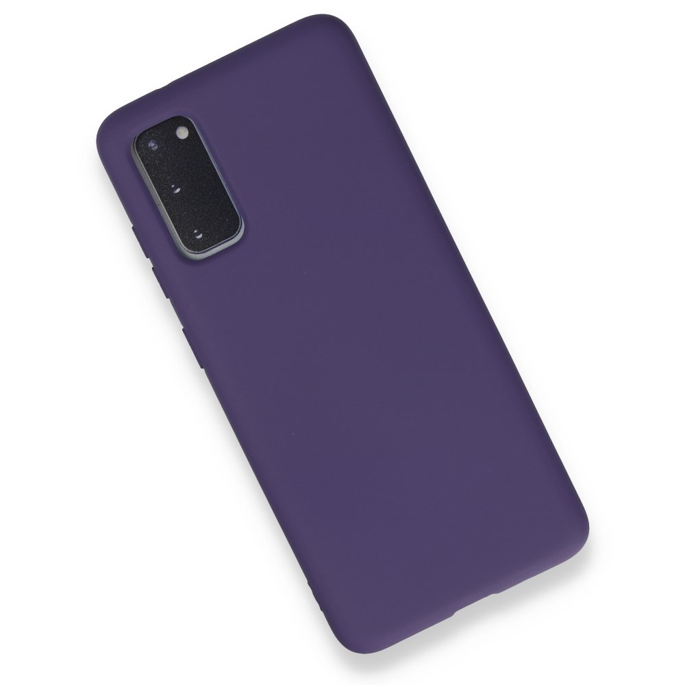  Samsung Galaxy S20 Kılıf Nano içi Kadife Silikon - Mor