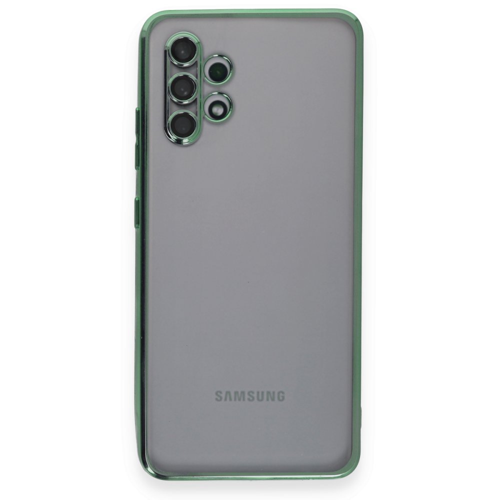  Samsung Galaxy A32 Kılıf Razer Lensli Silikon - Yeşil
