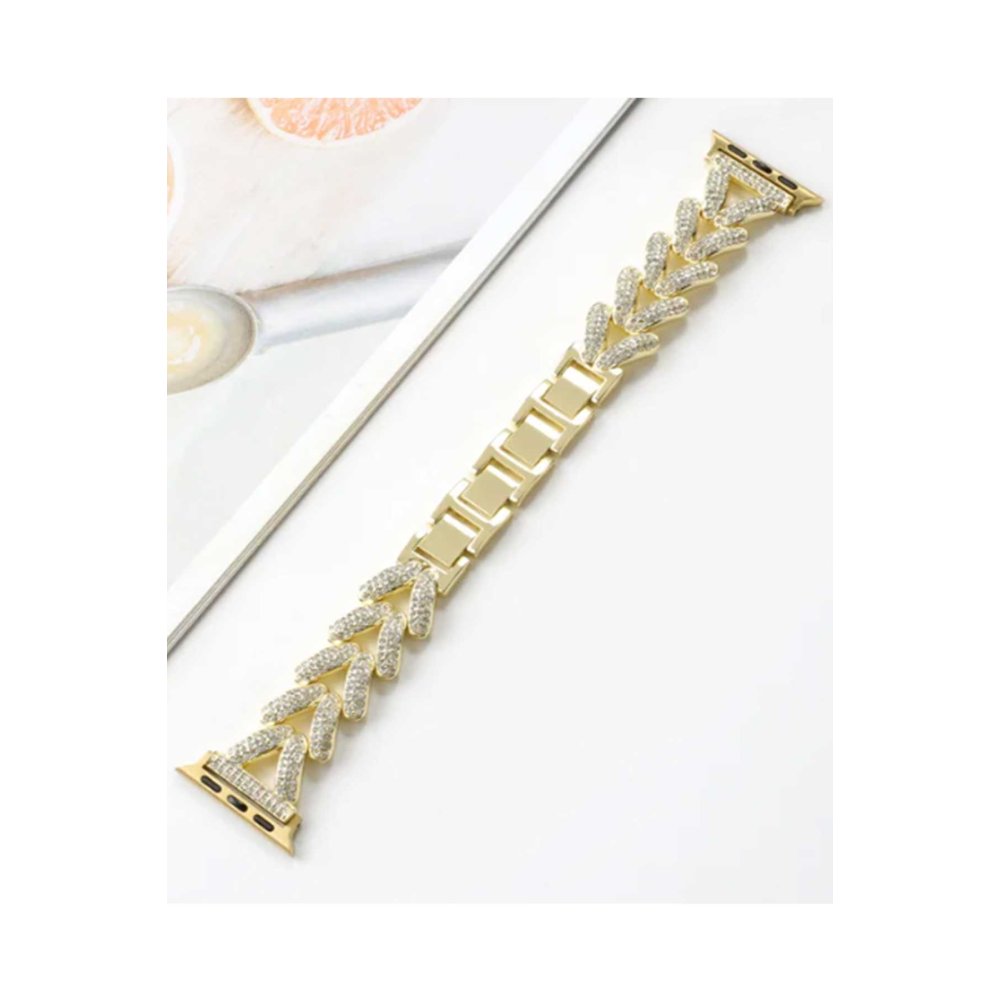  Apple Watch Ultra 49mm Node Taşlı Kordon - Gold