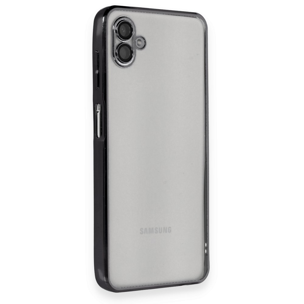  Samsung Galaxy A04 Kılıf Razer Lensli Silikon - Siyah