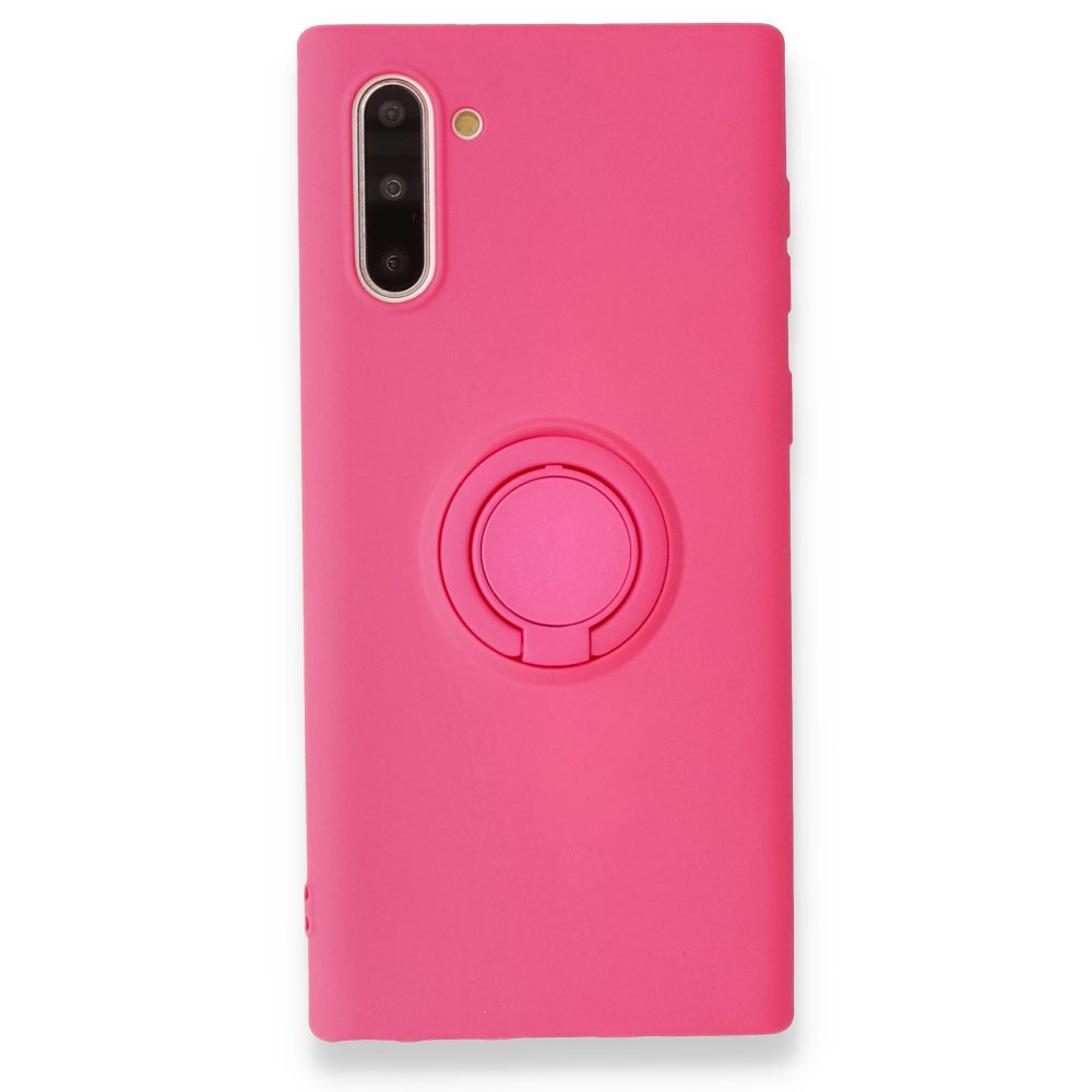  Samsung Galaxy Note 10 Kılıf Viktor Yüzüklü Silikon - Pembe