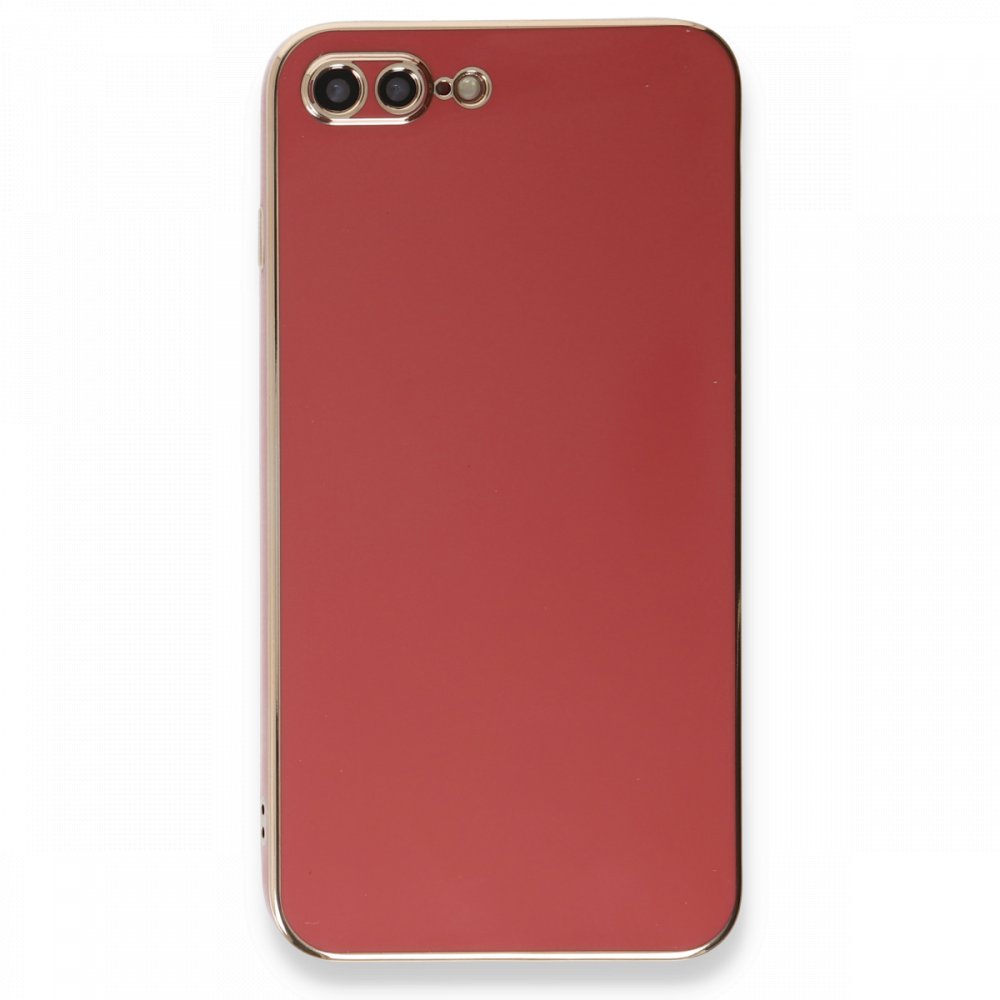 iPhone 8 Plus Kılıf Volet Silikon - Kırmızı iPhone 8 Plus Kılıf Volet Silikon - Kırmızı