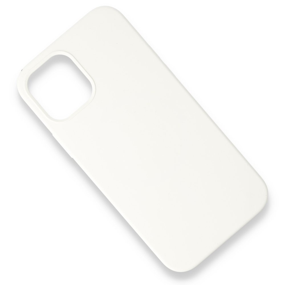  iPhone 12 Mini Kılıf Magneticsafe Lansman Silikon Kapak - Beyaz