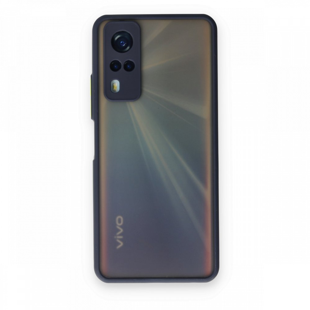  Vivo Y31 2021 Kılıf Montreal Silikon Kapak - Lacivert