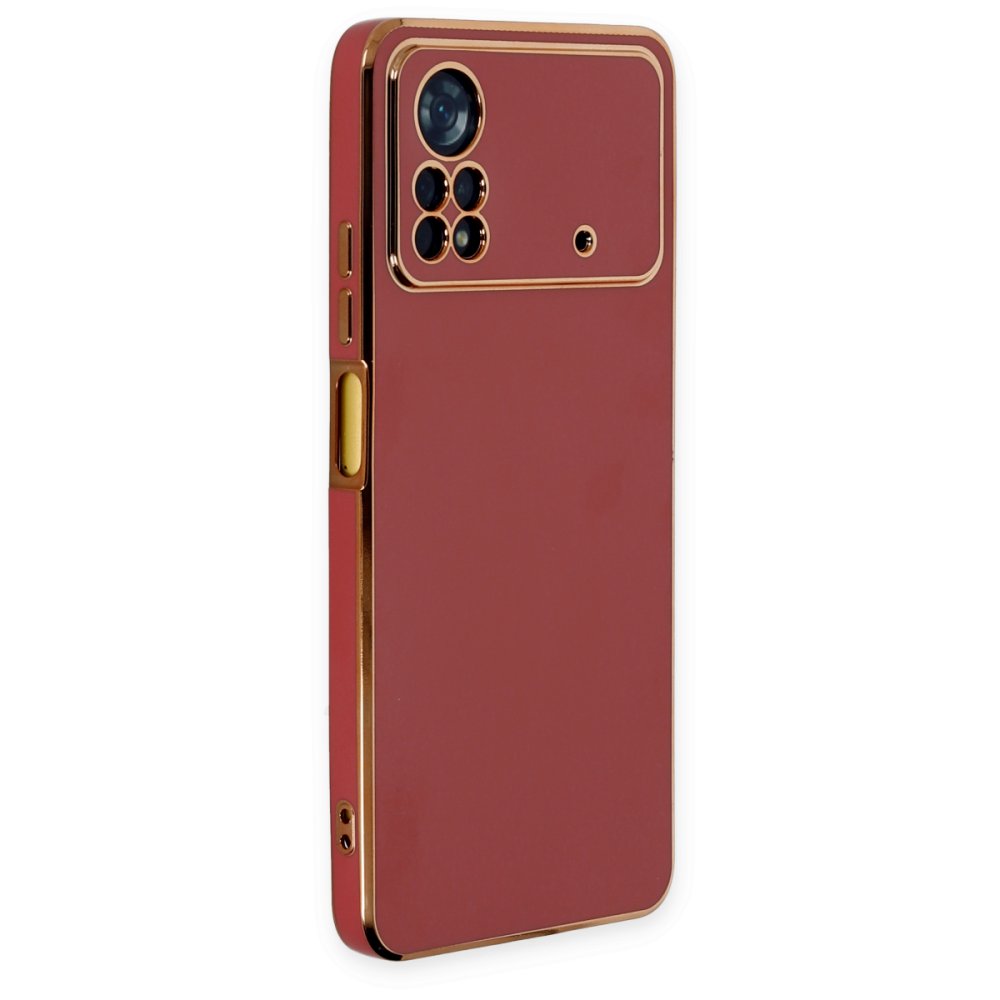  Xiaomi Poco X4 Pro 5G Kılıf Volet Silikon - Kırmızı