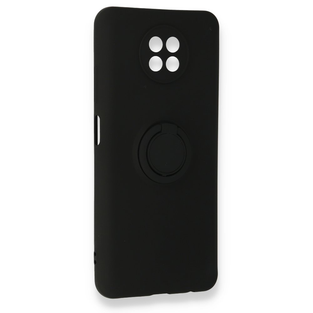 Redmi Note 9 5G Kılıf Viktor Yüzüklü Silikon - Siyah Redmi Note 9 5G Kılıf Viktor Yüzüklü Silikon - Siyah