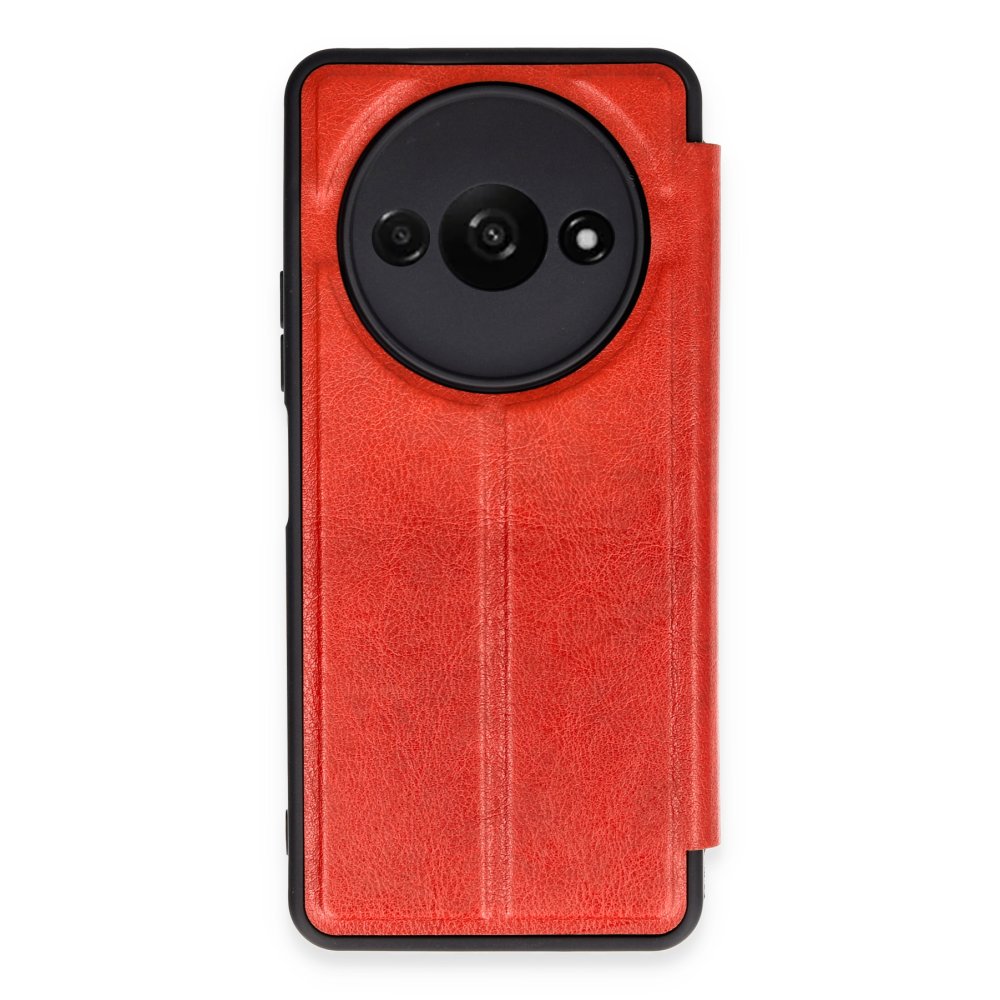 Redmi A3 4G Kılıf Flip Cover - Kırmızı