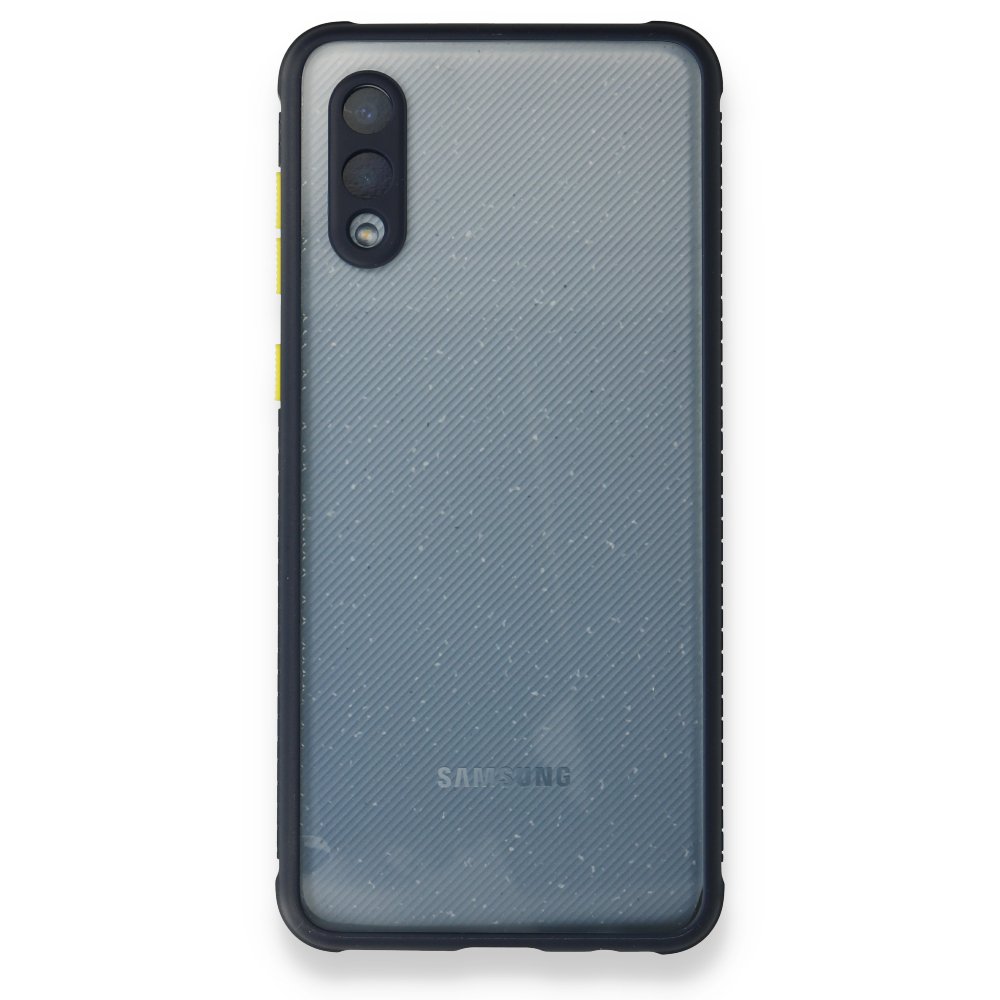 Samsung Galaxy A02 Kılıf Miami Şeffaf Silikon - Lacivert Samsung Galaxy A02 Kılıf Miami Şeffaf Silikon - Lacivert
