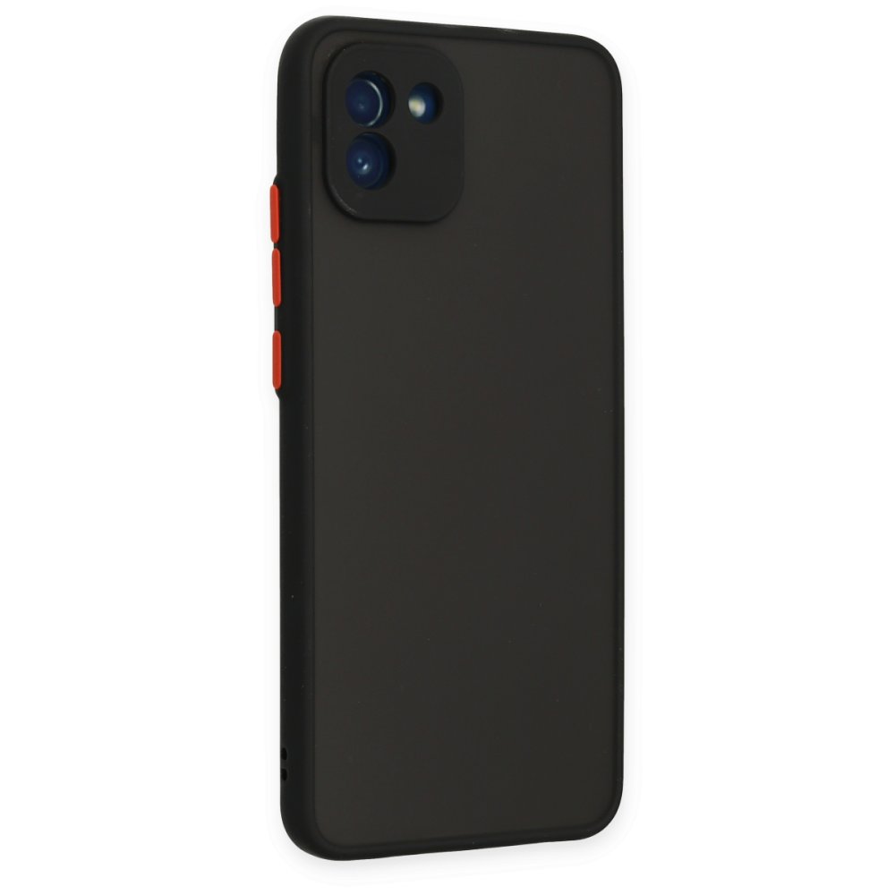  Samsung Galaxy A03 Kılıf Montreal Silikon Kapak - Siyah