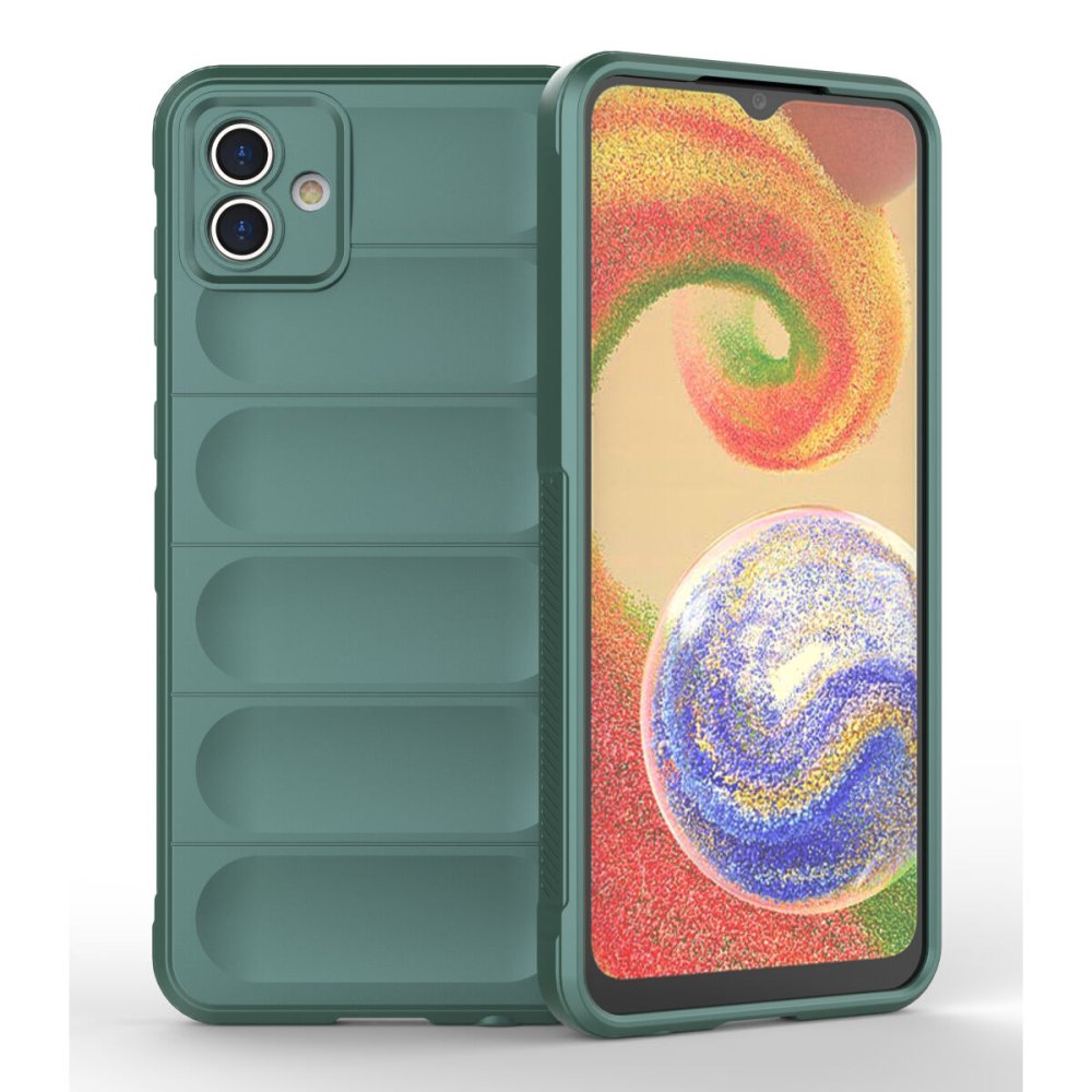  Samsung Galaxy A04 Kılıf Optimum Silikon - Koyu Yeşil