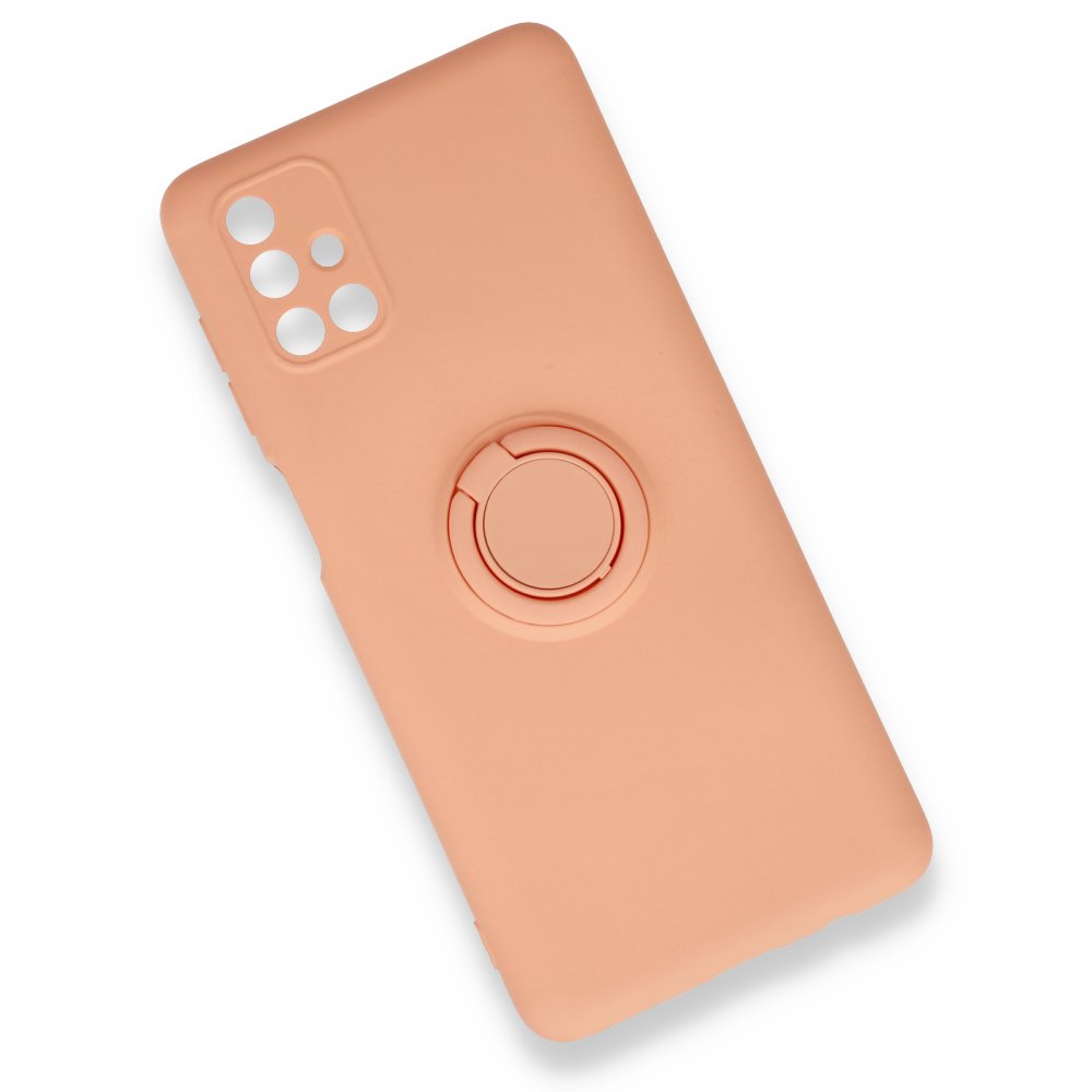 Samsung Galaxy M51 Kılıf Viktor Yüzüklü Silikon - Pudra