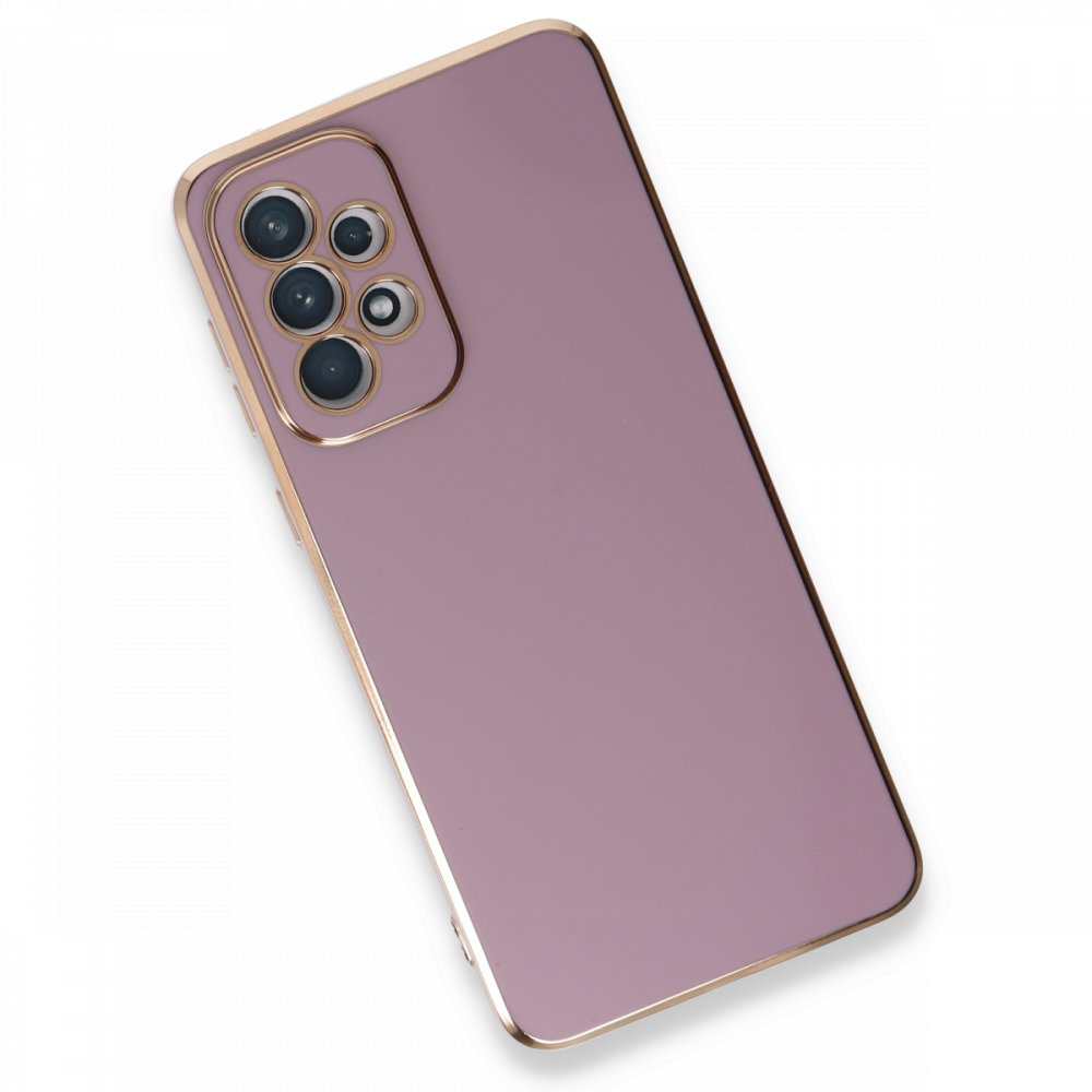  Samsung Galaxy A33 5G Kılıf Volet Silikon - Mor