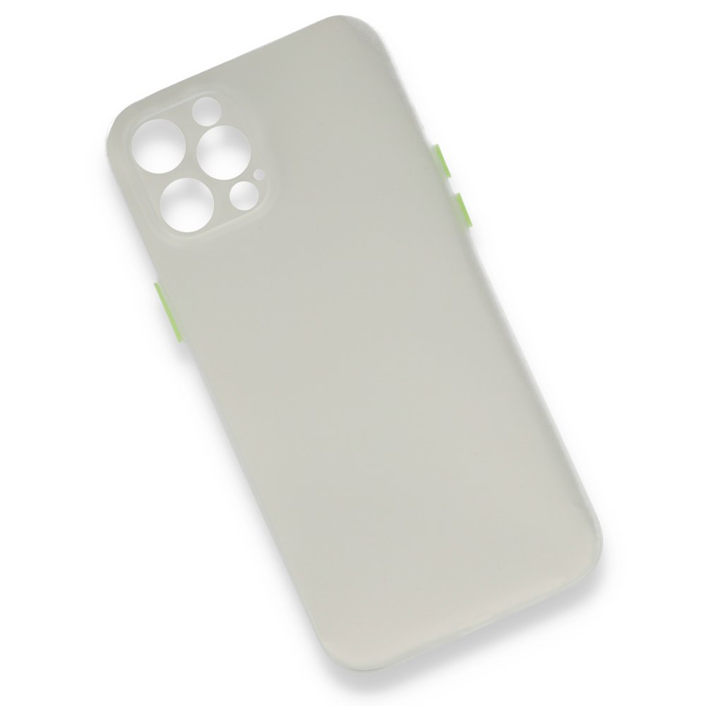 iPhone 12 Pro Kılıf PP Ultra İnce Kapak - Beyaz