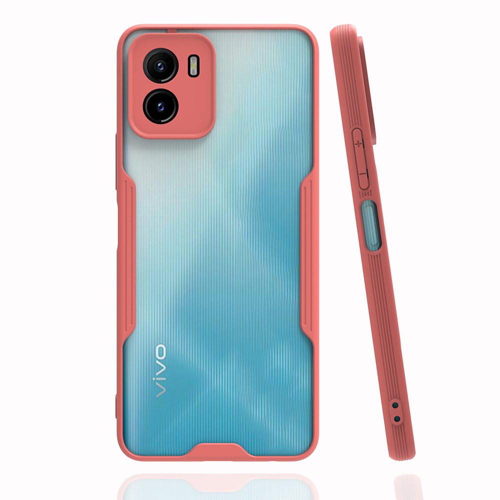  Vivo Y15S Kılıf Platin Silikon - Pembe