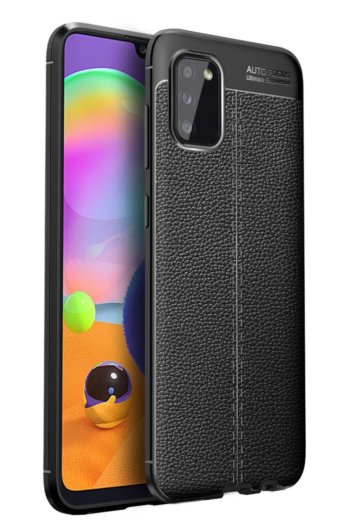  Samsung Galaxy A02S Kılıf Auto Focus Kapak - Siyah