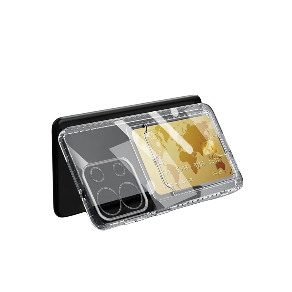 Redmi Note 13 4G Kılıf Kart Şeffaf Silikon - Şeffaf