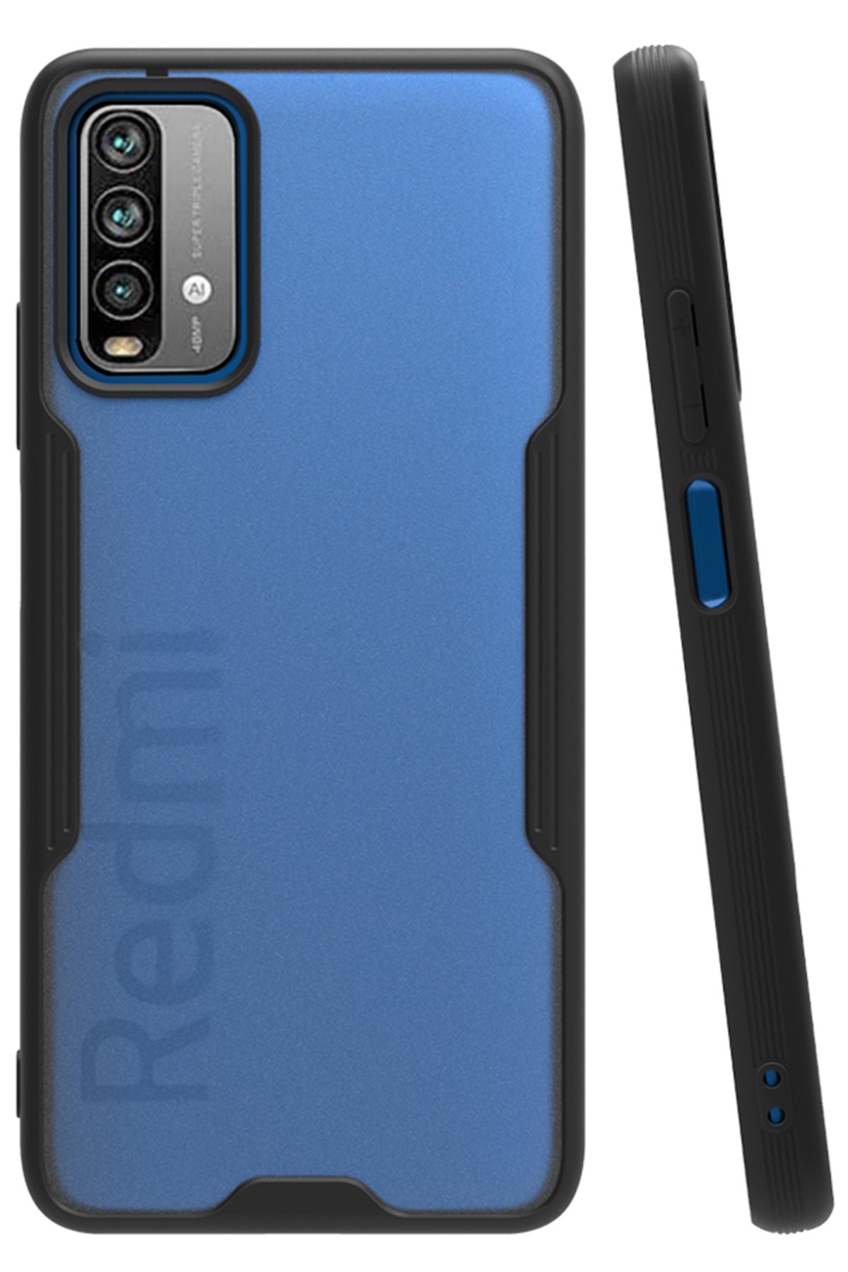 Redmi Note 9 4G Kılıf Platin Silikon - Siyah