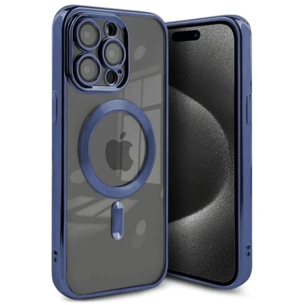  iPhone 15 Pro Kılıf Kross Magneticsafe Kapak - Lacivert