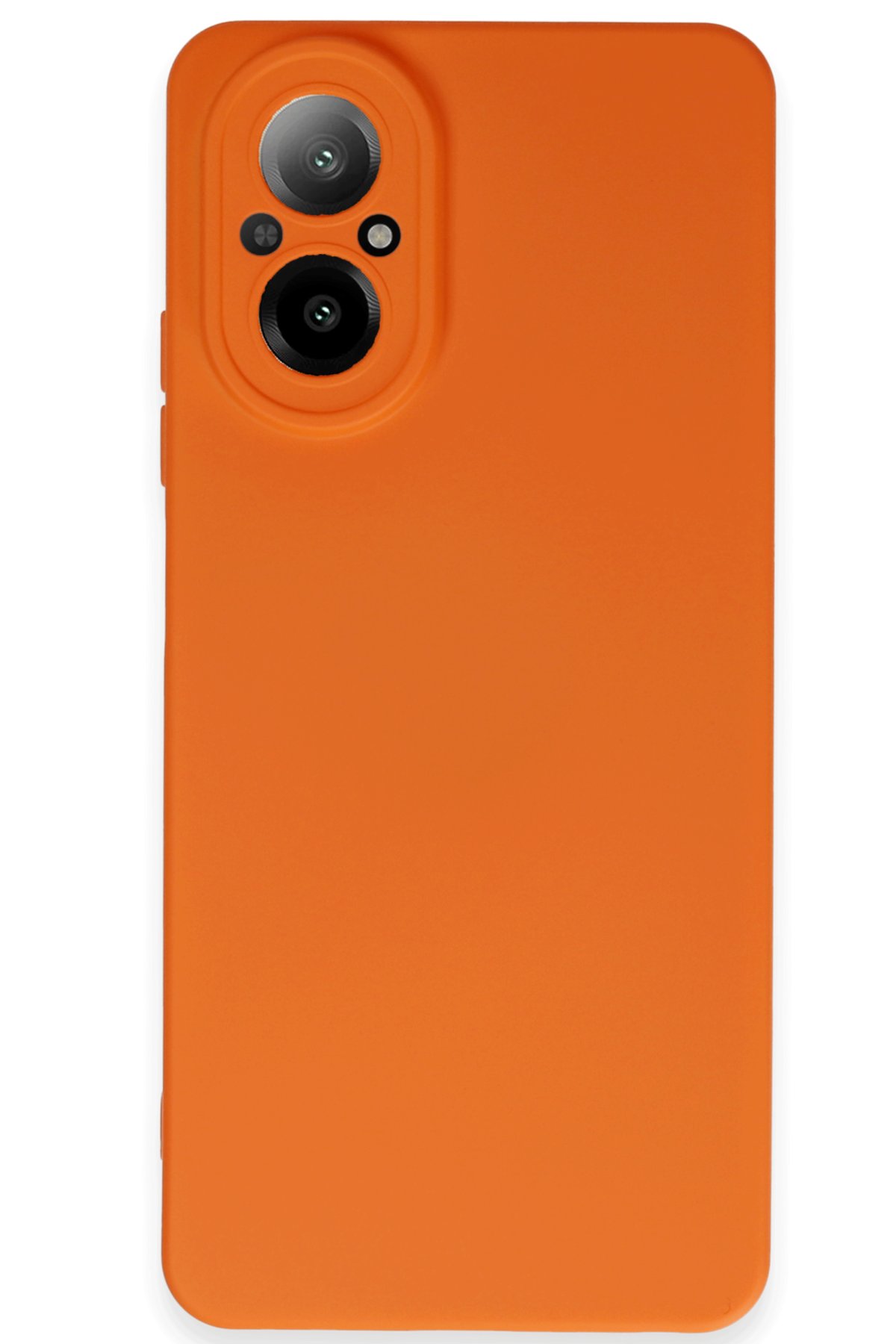Realme 12 Lite Kılıf Nano içi Kadife Silikon - Turuncu  Realme 12 Lite Kılıf Nano içi Kadife Silikon - Turuncu