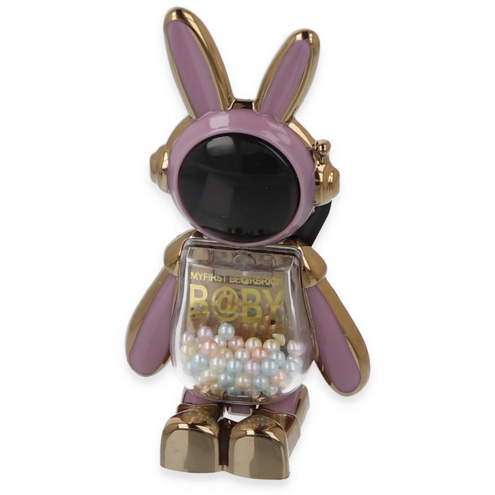  Astro Stand Tavşan Astronot - Mor