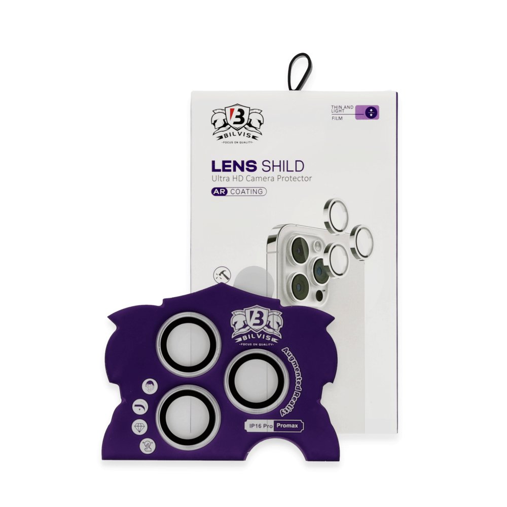  iPhone 16 Pro Bilvis Titan Kamera Lens - Gümüş
