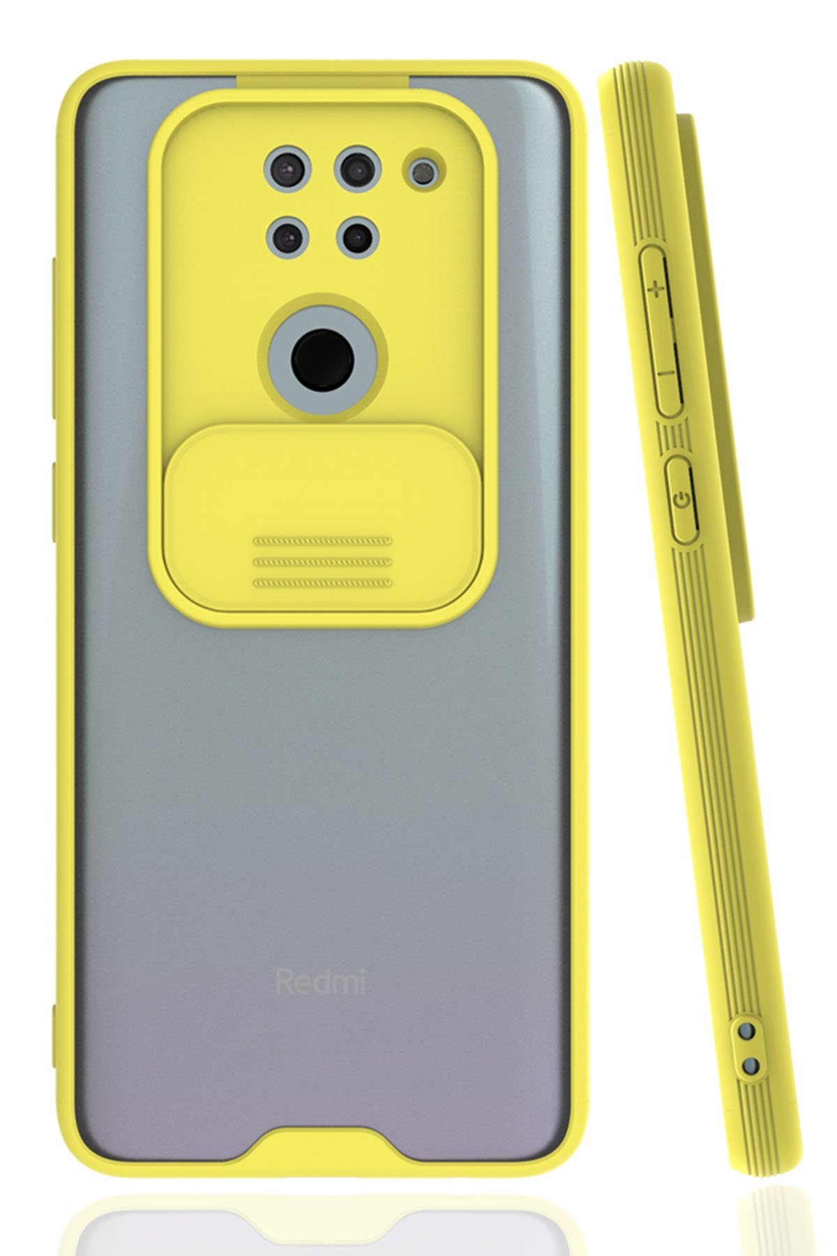 Redmi Note 9 Kılıf Platin Kamera Koruma Silikon - Sarı