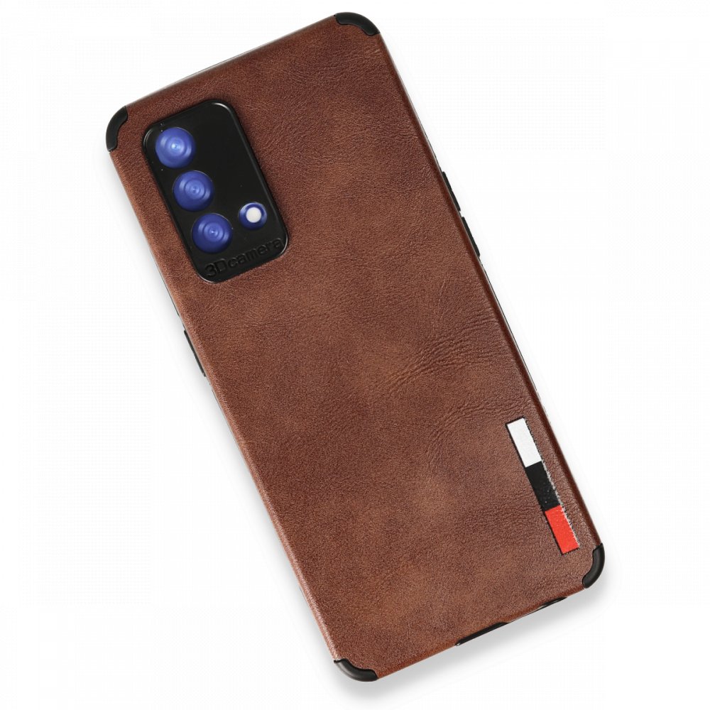  Oppo A74 4G Kılıf Loop Deri Silikon - Kahverengi