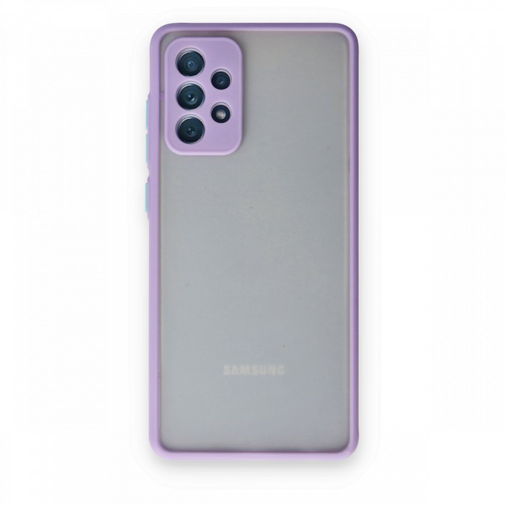  Samsung Galaxy A72 Kılıf Montreal Silikon Kapak - Mor