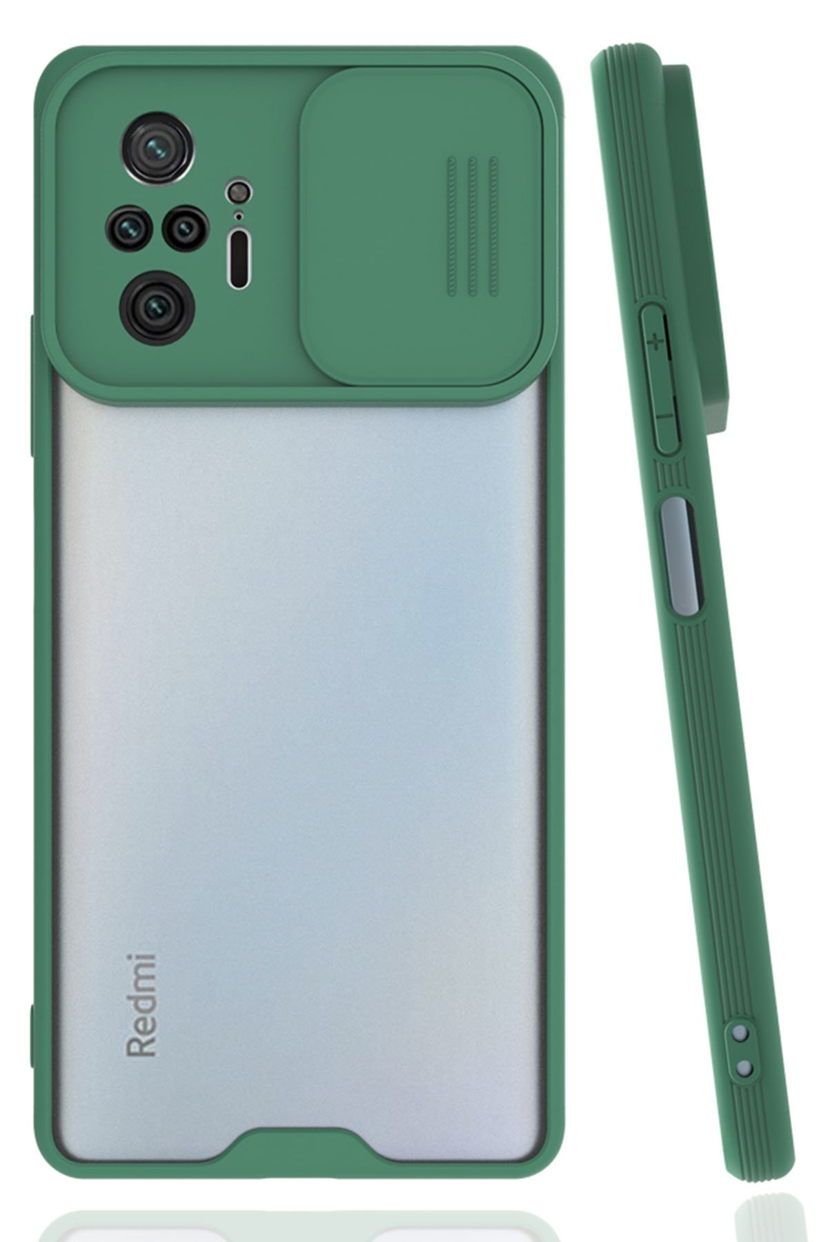 Redmi Note 10 Pro Kılıf Platin Kamera Koruma Silikon - Yeşil