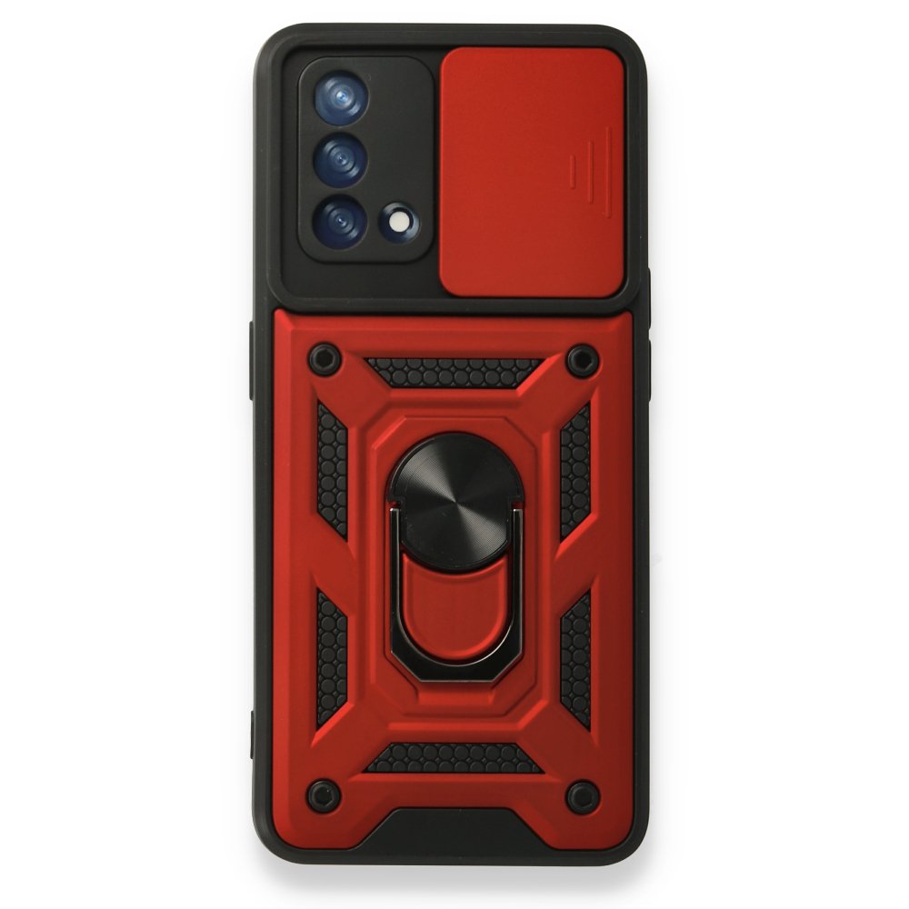 Oppo A74 4G Kılıf Pars Lens Yüzüklü Silikon - Kırmızı  Oppo A74 4G Kılıf Pars Lens Yüzüklü Silikon - Kırmızı