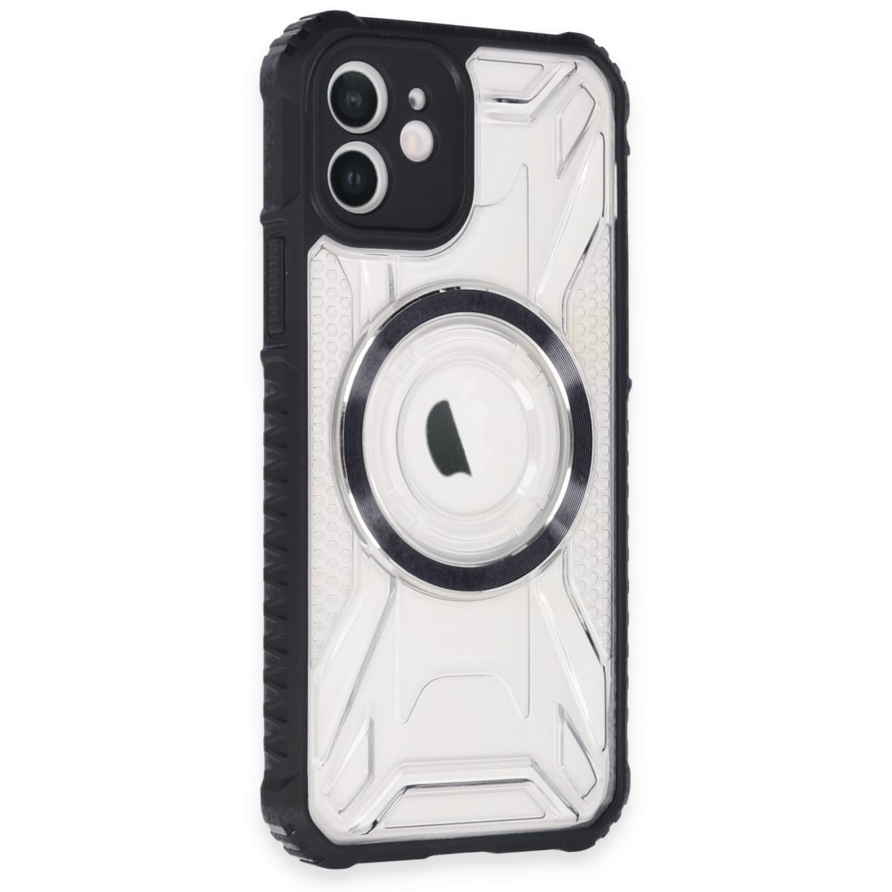 iPhone 12 Kılıf Prag Magneticsafe Kapak - Siyah iPhone 12 Kılıf Prag Magneticsafe Kapak - Siyah