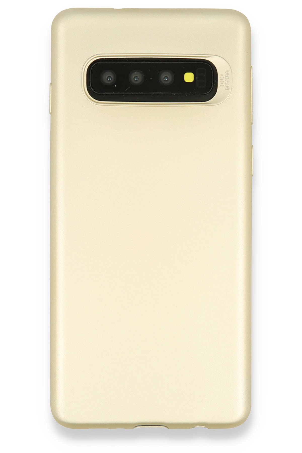  Samsung Galaxy S10 Kılıf First Silikon - Gold