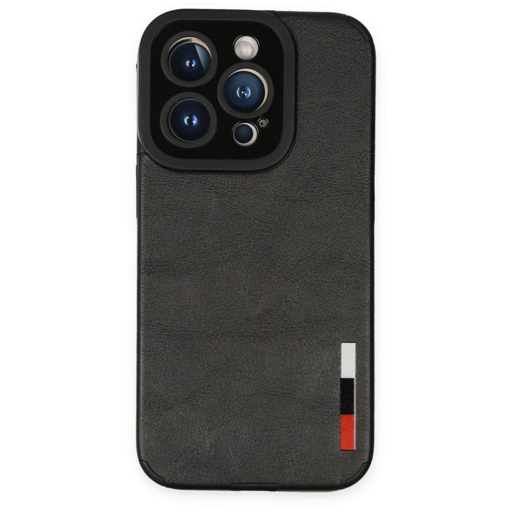  iPhone 14 Pro Kılıf Loop Deri Silikon - Siyah