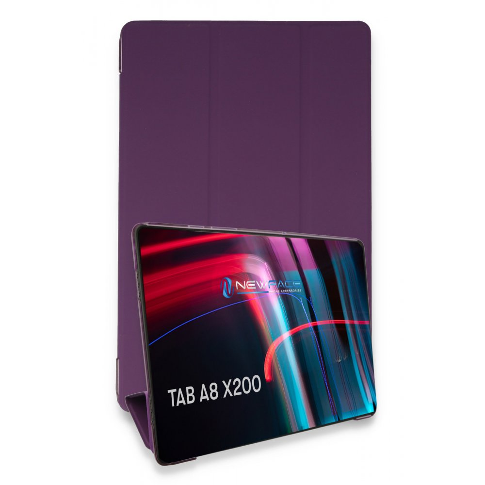  Samsung Galaxy X200 Tab A8 10.5 Kılıf Tablet Smart Kılıf - Mor