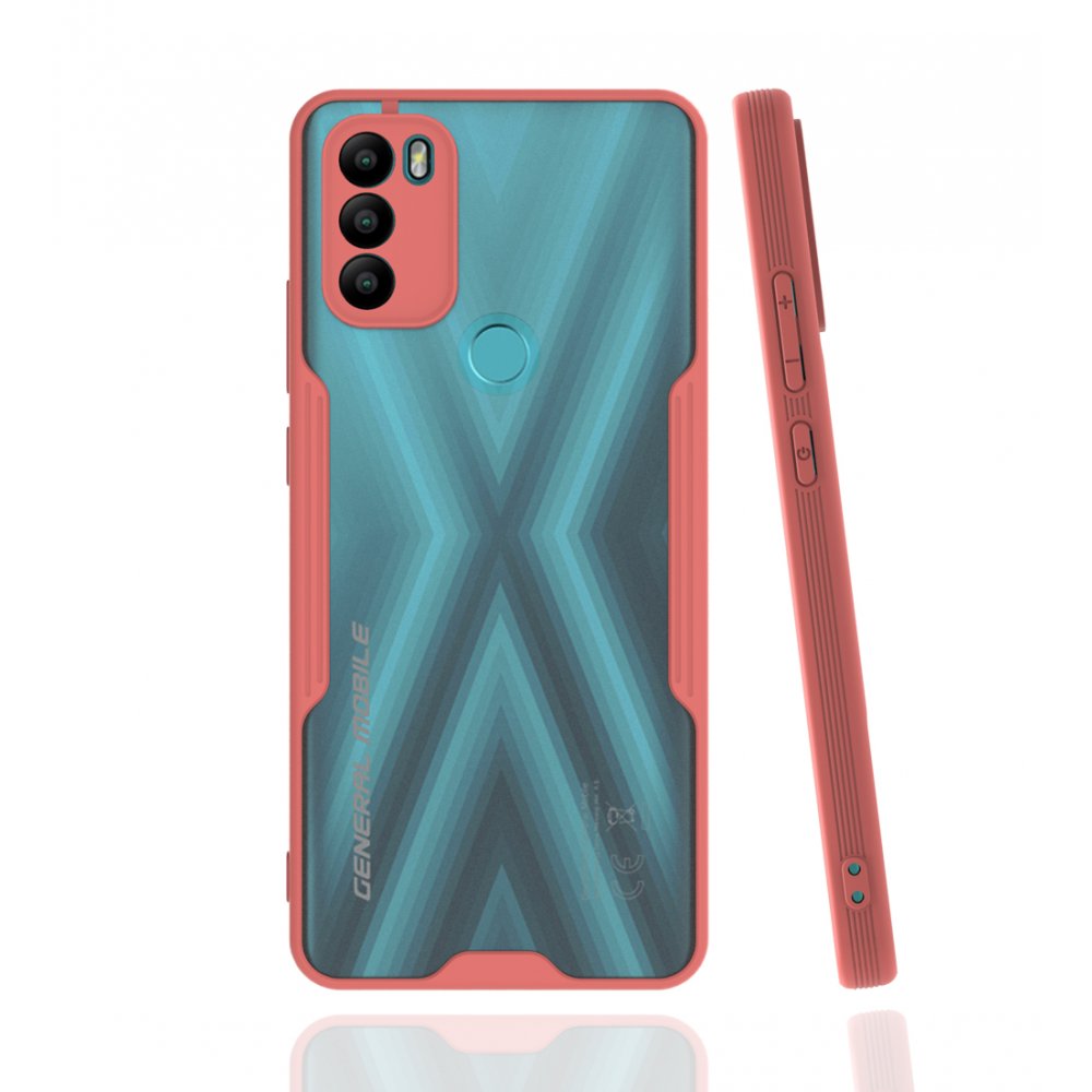  General Mobile GM 21 Plus Kılıf Platin Silikon - Pembe