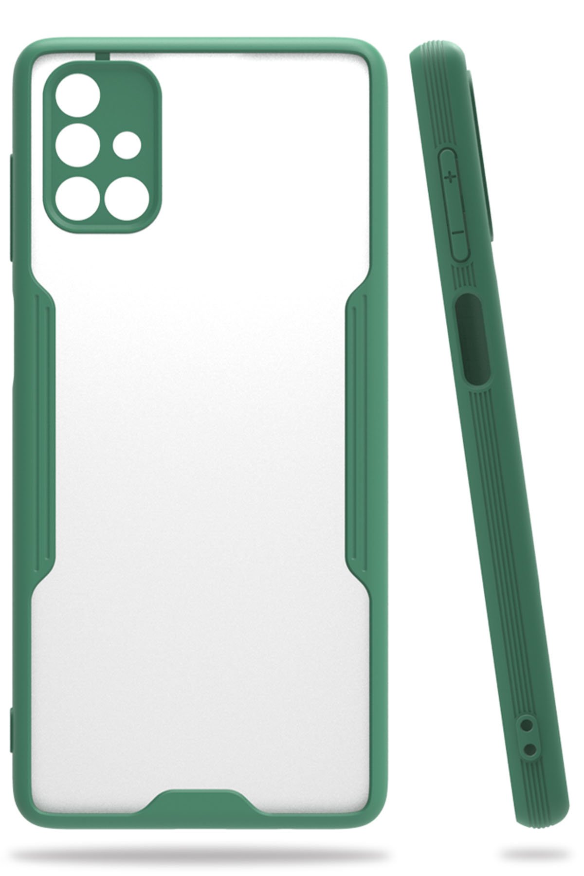  Samsung Galaxy M51 Kılıf Platin Silikon - Yeşil