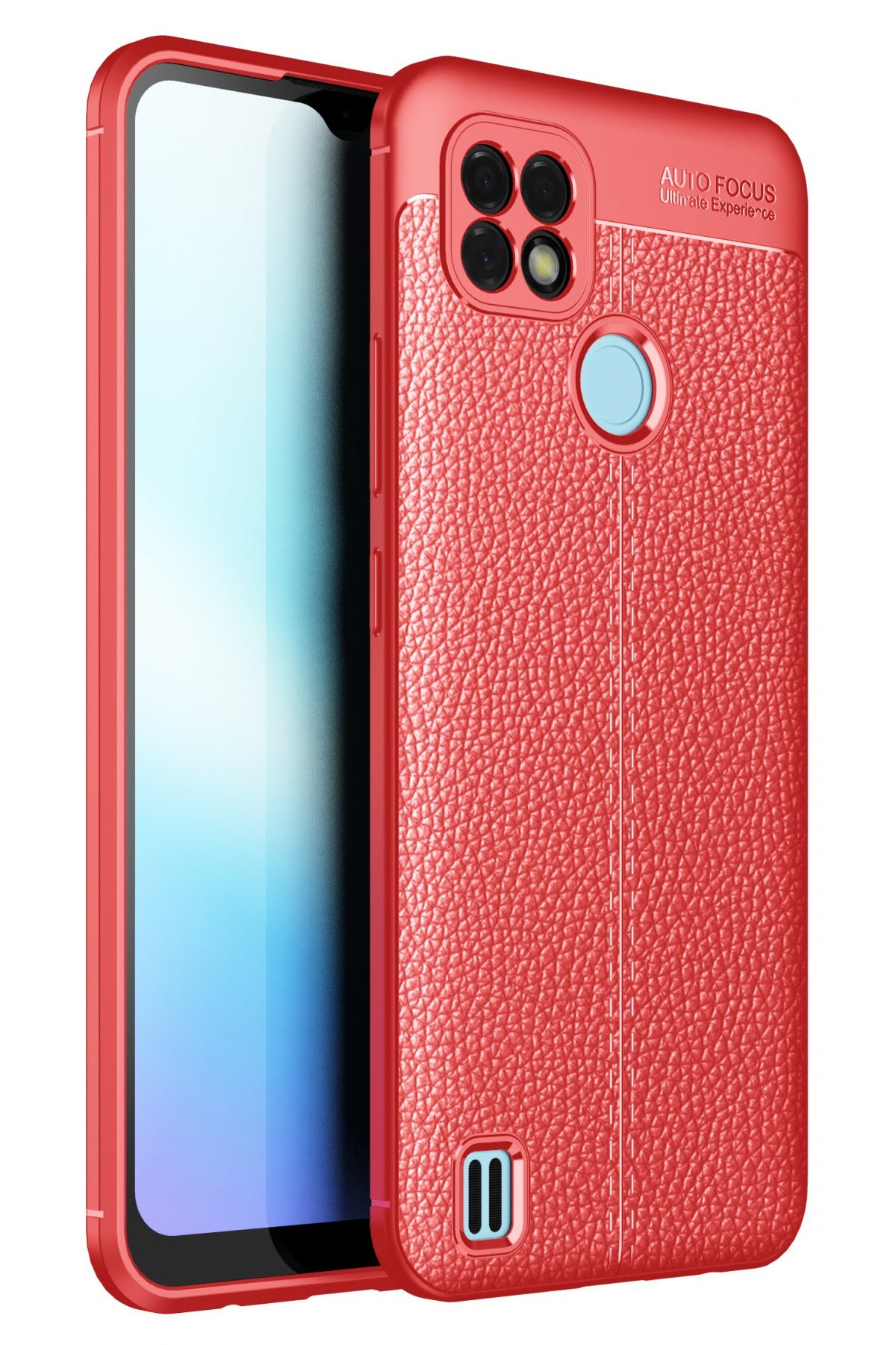  Realme C25s Kılıf Auto Focus Kapak - Kırmızı