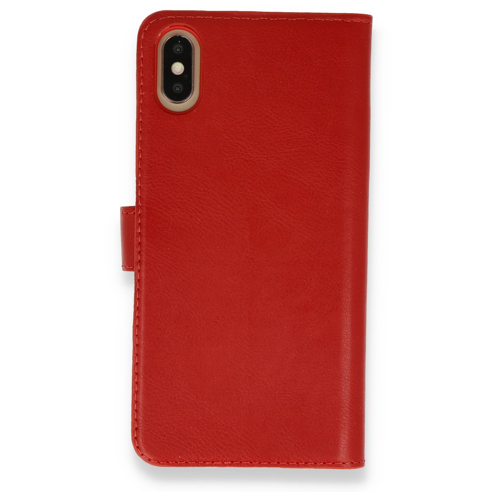 iPhone X Kılıf Trend S Plus Kapaklı Kılıf - Kırmızı  iPhone X Kılıf Trend S Plus Kapaklı Kılıf - Kırmızı